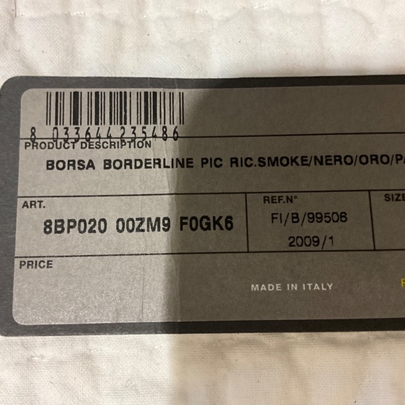 FENDI Borderline Clutch in Black Pleated Satin with Gold and Silver Kiss Lock - Picture 10 of 14